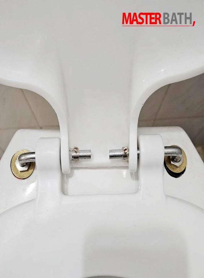 MASTER BATH مفصلات غطاء مقعد المرحاض من النوع L من ماستر باث، برغي مفصل مقعد المرحاض من الفولاذ المقاوم للصدأ من النوع L لإصلاح مقعد المرحاض الأوروبي، مجموعة براغي تثبيت - Image 4